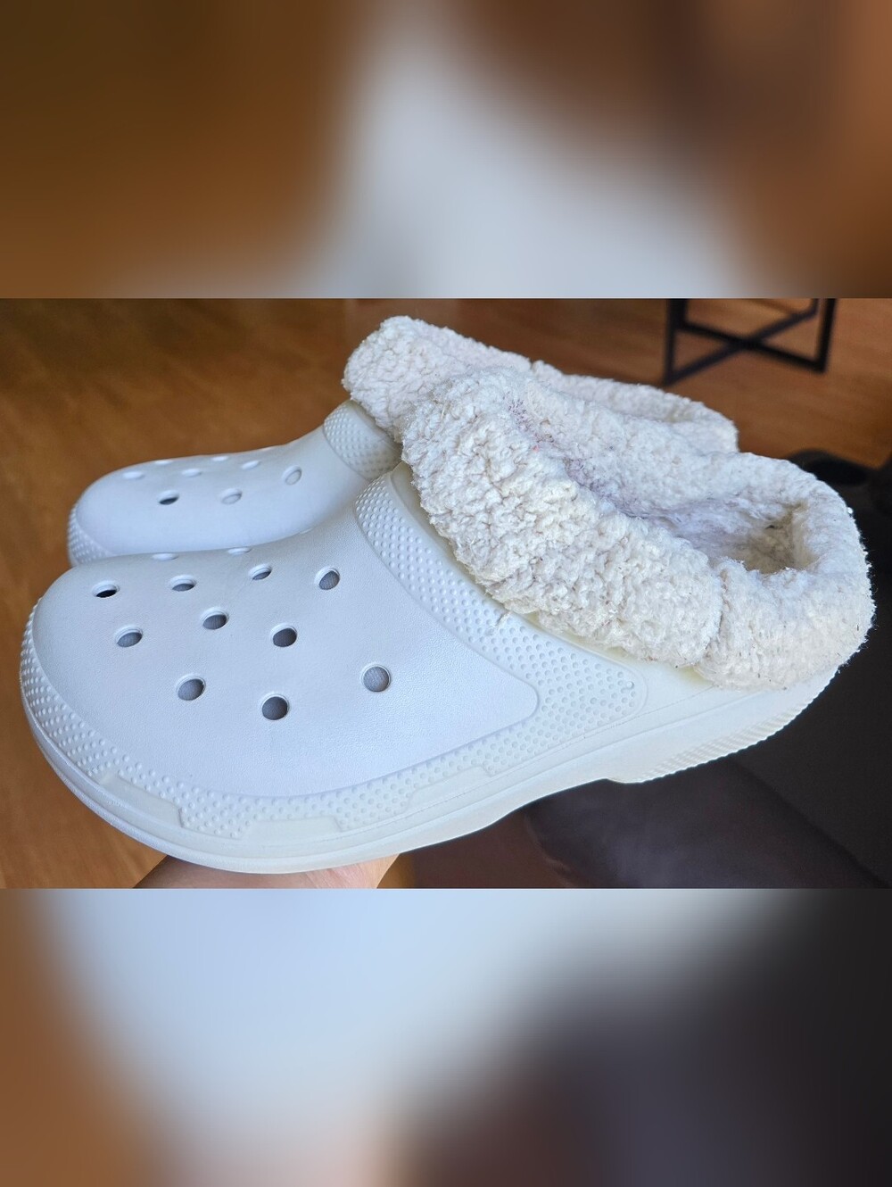 Sz 8 Men's/10 Women's CROCS CLASSIC BLITZEN IV CLOGS Pumice Lined